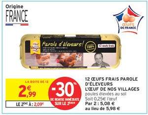12 ŒUFS FRAIS PAROLE D'ELEVEURS