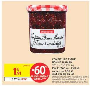 CONFITURE FIGUE BONNE MAMAN