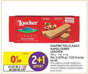 Gaufrettes Classic Napolitaner Loacker