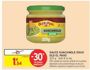 SAUCE GUACAMOLE DOUX OLD EL PASO
