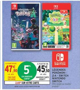 Légendes Pokémon : Z-A - Switch Nintendo Switch