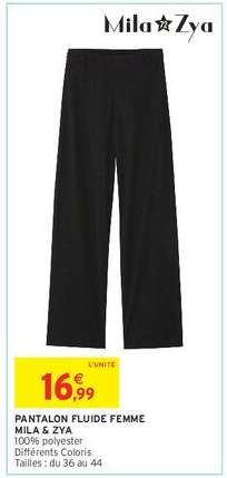 Pantalon fluide femme