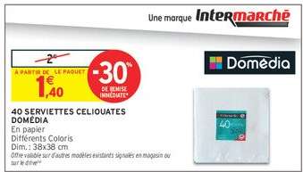 40 SERVIETTES CELIOUATES DOMÉDIA