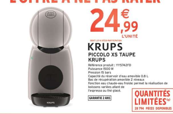 KRUPS PICCOLO XS TAUPE