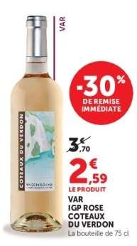 VAR IGP ROSE COTEAUX DU VERDON
