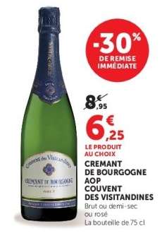 CREMANT DE BOURGOGNE AOP COUVENT DES VISITANDINES