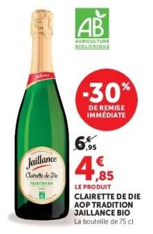 Clairette de Die AOP Tradition Jaillance Bio