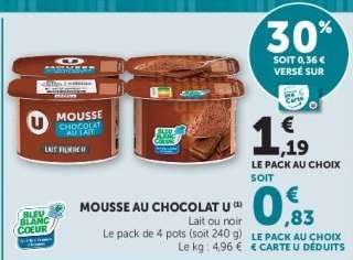 Mousse au chocolat U