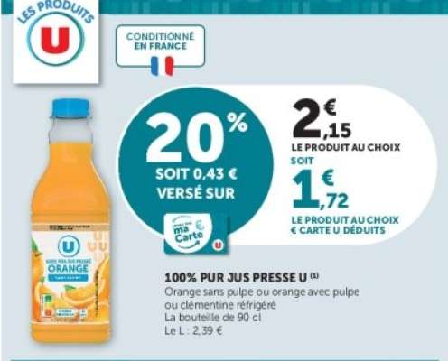 100% PUR JUS PRESSE U