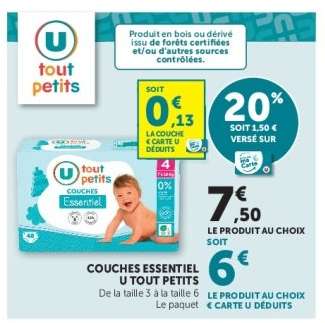 Couches Essentiel U Tout Petits