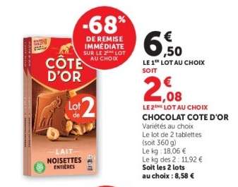CHOCOLAT CÔTE D'OR