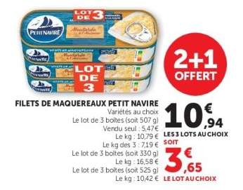 Filets de Maquereaux 'Petit Navire'