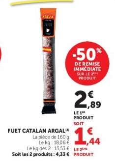 FUET CATALAN "ARGAL"