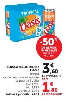 BOISSON AUX FRUITS 'OASIS'