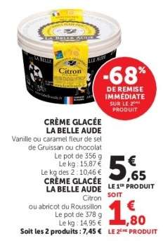 CRÈME GLACÉE LA BELLE AUDE