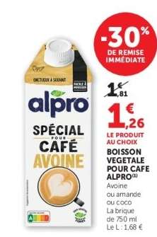 Boisson Végétale pour Café Alpro