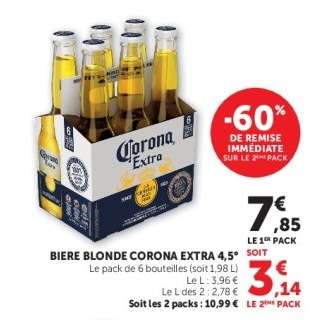 BIERE BLONDE CORONA EXTRA 4.5°