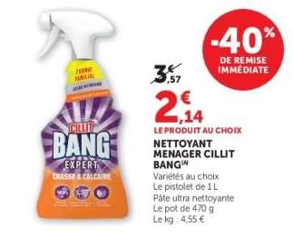 Nettoyant ménager Cillit Bang