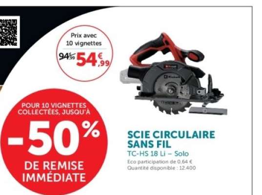 SCIE CIRCULAIRE SANS FIL TC-HS 18 Li – Solo