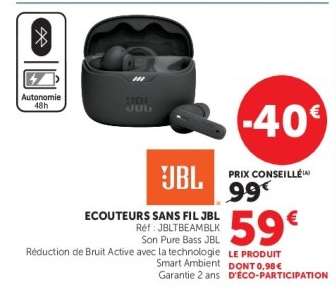 Ecouteurs sans fil JBL
