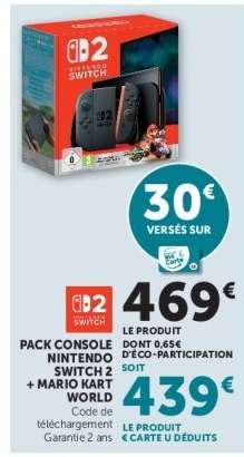 Pack Console Nintendo Switch 2 + Mario Kart World