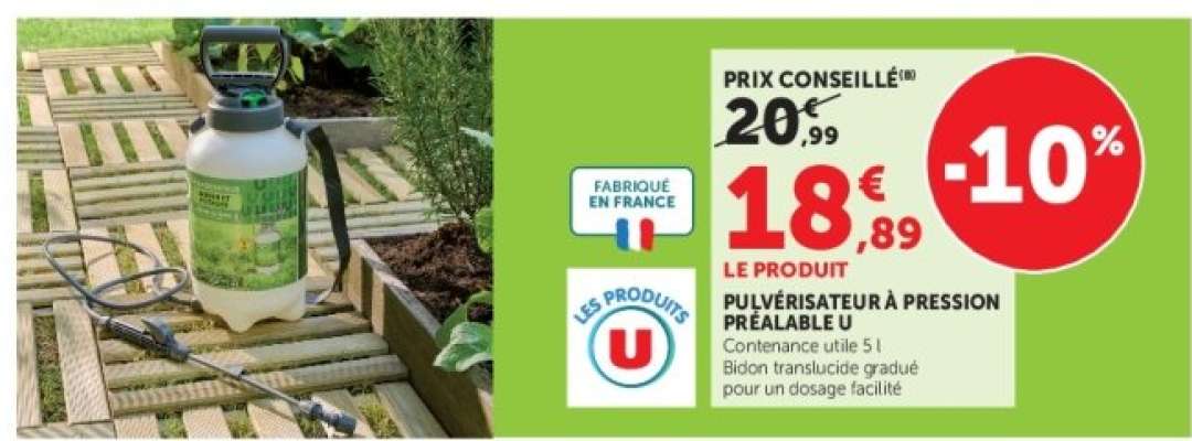 Pulvérisateur à pression préalable U