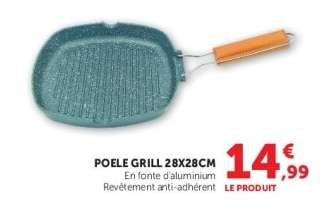 Poêle Grill 28x28cm