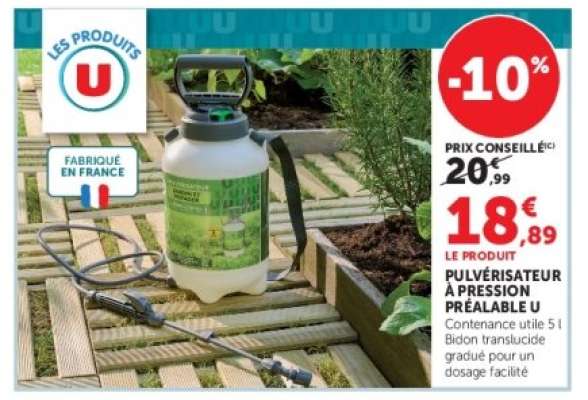 Pulvérisateur à pression préalable U