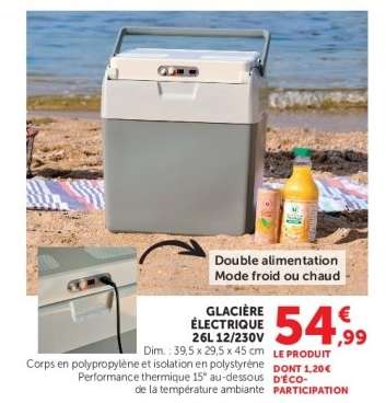 Glacière Électrique 26L 12/230V