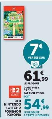 Jeu Nintendo Switch 2 Pokemon Pokopia