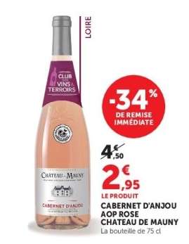 Cabernet d'Anjou AOP Rosé Chateau de Mauny