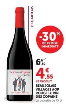 BEAUJOLAIS VILLAGES AOP ROUGE LE VIN DES COPAINS