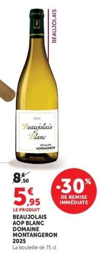 Beaujolais AOP Blanc Domaine Montangeron 2025