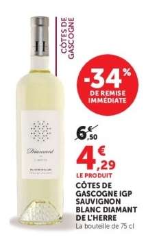 CÔTES DE GASCOGNE IGP SAUVIGNON BLANC DIAMANT DE L'HERRE