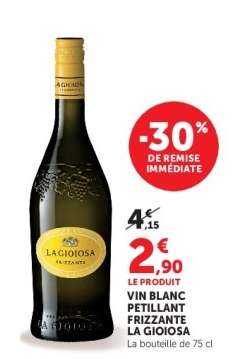 Vin Blanc Pétillant Frizzante La Gioiosa