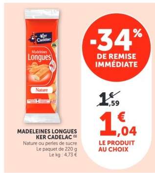 Madeleines longues KER CADELAC