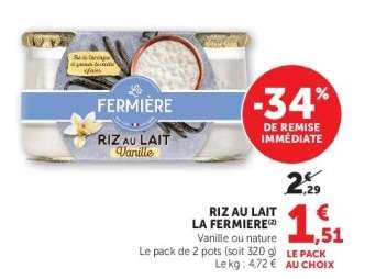 Riz Au Lait La Fermière