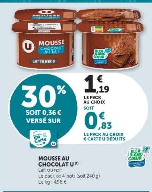 Mousse au chocolat U