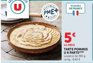 Tarte Pommes U 6 Parts