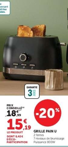 GRILLE PAIN U