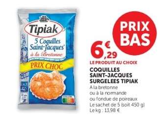 COQUILLES SAINT-JACQUES SURGELEES TIPIAK