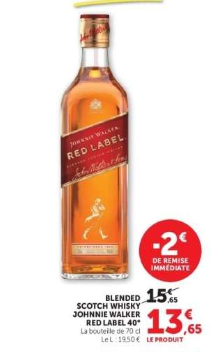 Blended Scotch Whisky Johnnie Walker Red Label 40°