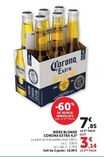 BIERE BLONDE CORONA EXTRA 4.5°