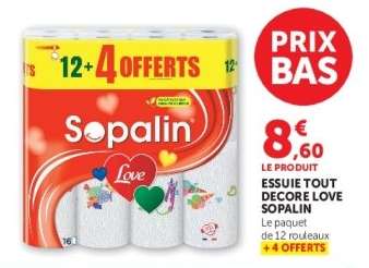 Essuie Tout Decore Love Sopalin