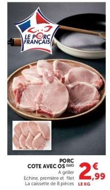 Porc Cote avec Os (UVC)