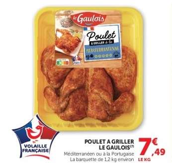 POULET A GRILLER LE GAULOIS