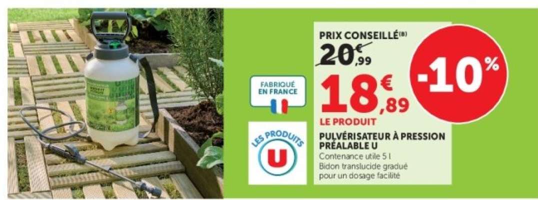 Pulvérisateur à pression préalable U