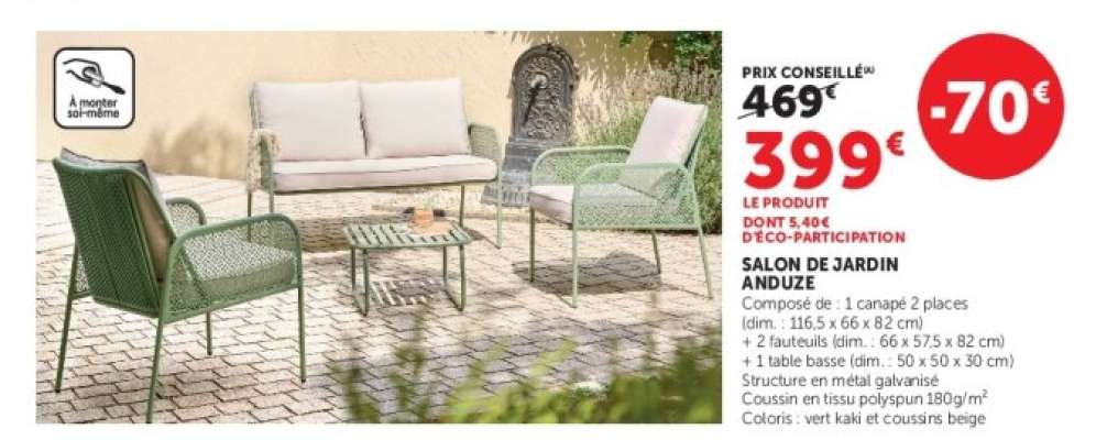 SALON DE JARDIN ANDUZE