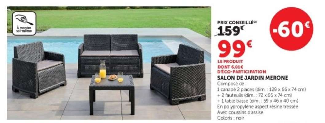 SALON DE JARDIN MERONE