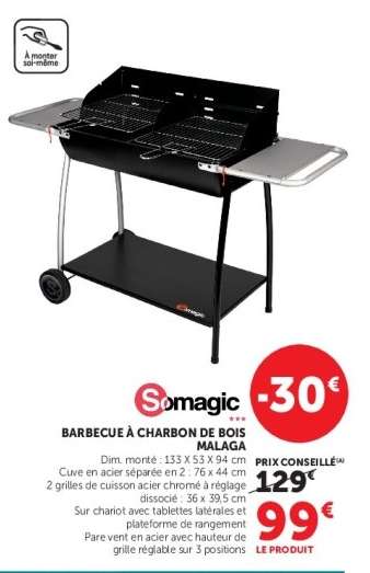 BARBECUE À CHARBON DE BOIS MALAGA
